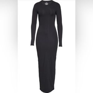 SKIMS Fits Everybody Long Sleeve Crewneck Dress - L